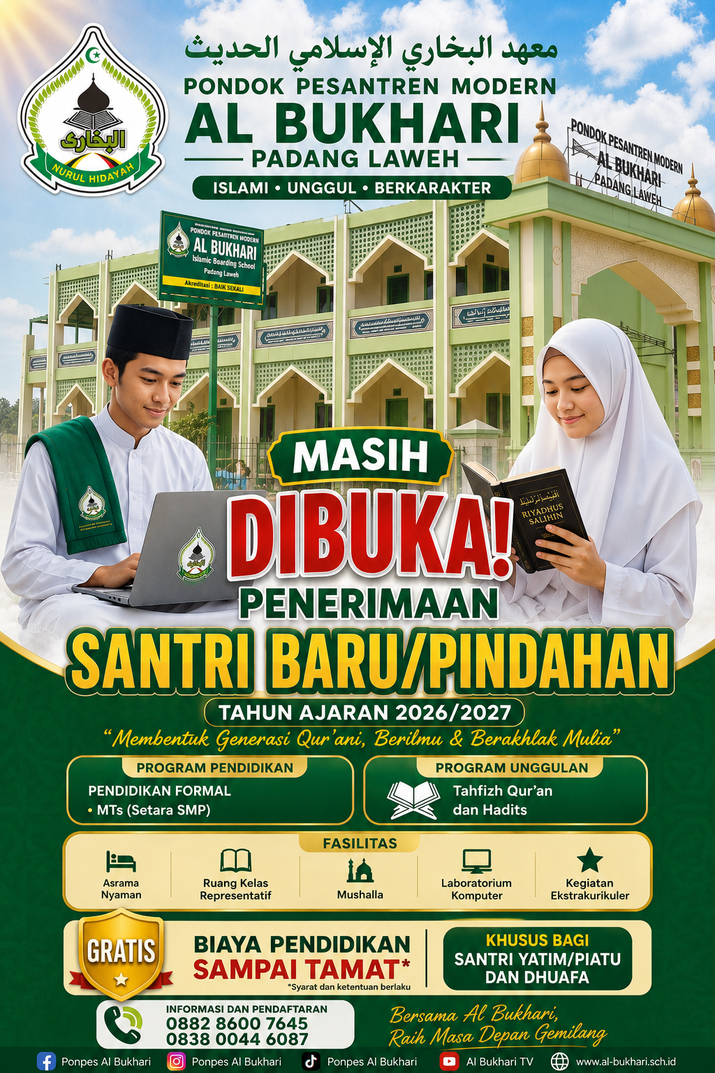 GRATIS BIAYA PENDIDIKAN SAMPAI TAMAT